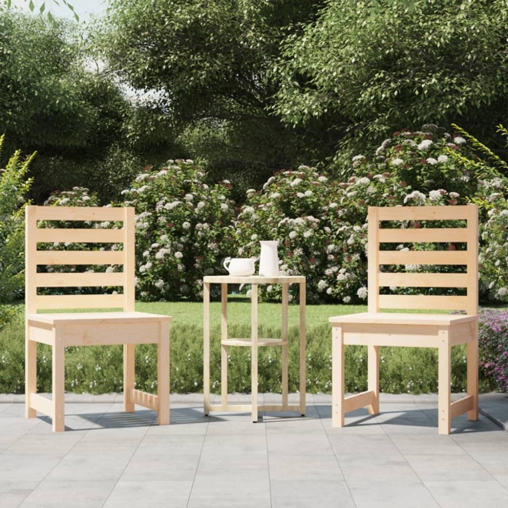 Garden Chairs 2 pcs 60x48x91cm Solid Wood Douglas