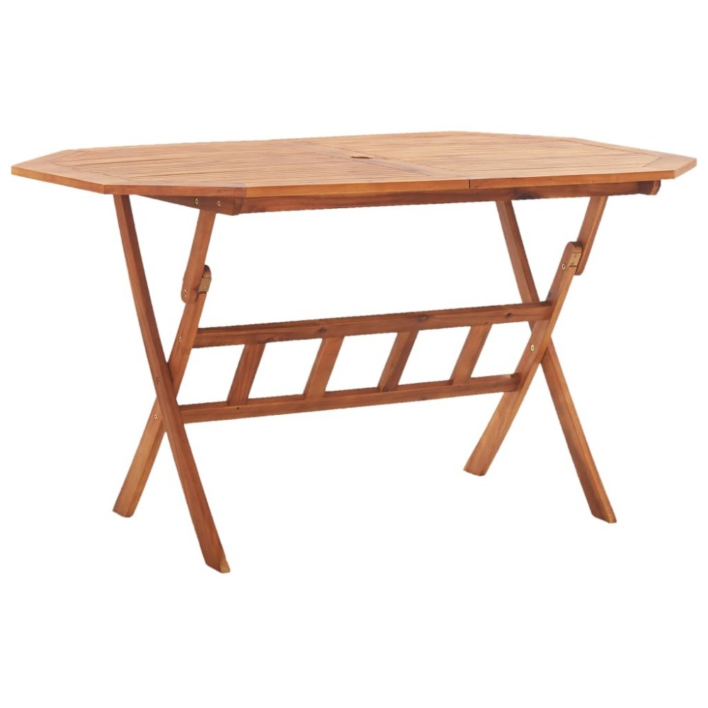 Folding Garden Table 90x75 cm Solid Wood Acacia