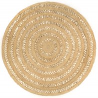 Handmade Rug Braided Jute...