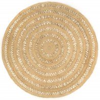 Handmade Rug Braided Jute...