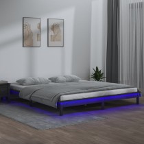 LED Bed Frame Grey 150x200...