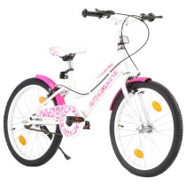 Kids Bike 18 inch Pink and White