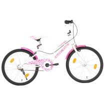 Kids Bike 18 inch Pink and White