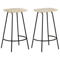 Bar Stools 4 pcs Solid...