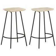 Bar Stools 4 pcs Solid...