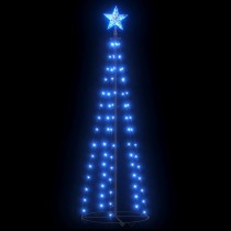 Christmas Cone Tree Colourful 84 LEDs Decoration 50x150 cm