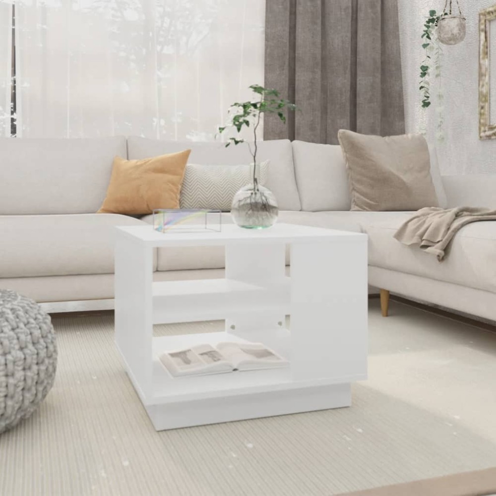 Coffee Table Concrete Grey 55x55x43 cm Engineered Wood