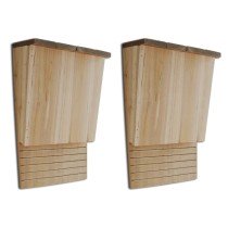 Bat House 22 x 12 x 34 cm Set of 2