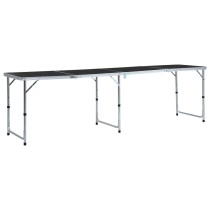 Foldable Camping Table Aluminium 240x60 cm