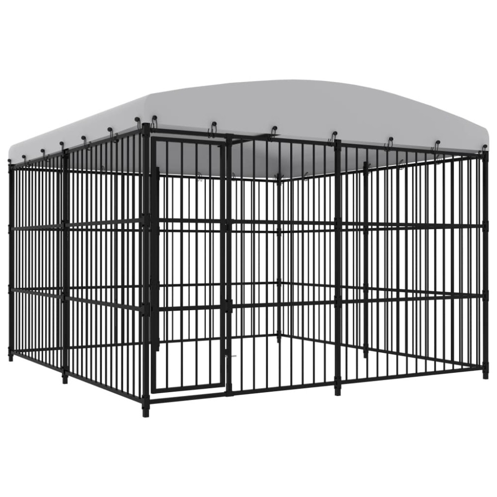 Outdoor Dog Kennel with Roof 150x100x175 cm