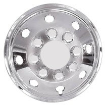 Carpoint Wheel Trim Set Spherical 38 cm Chrome