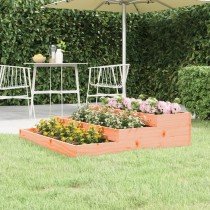 Planter 107x107x27 cm Solid Wood Pine