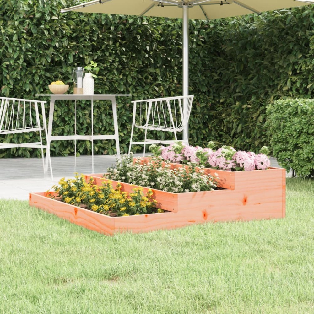 Planter 107x107x27 cm Solid Wood Pine