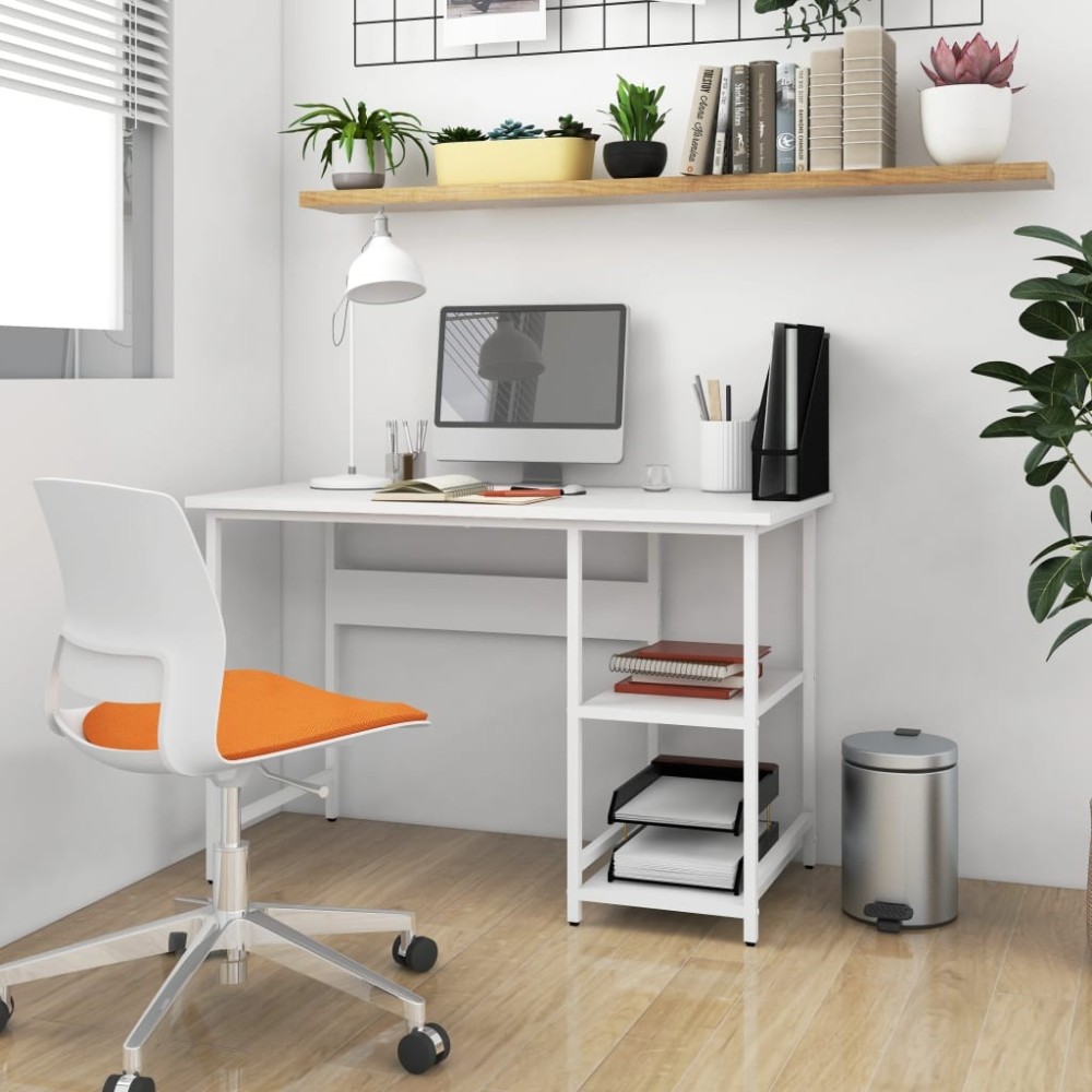 Computer Desk Black 105x55x72 cm MDF and Metal