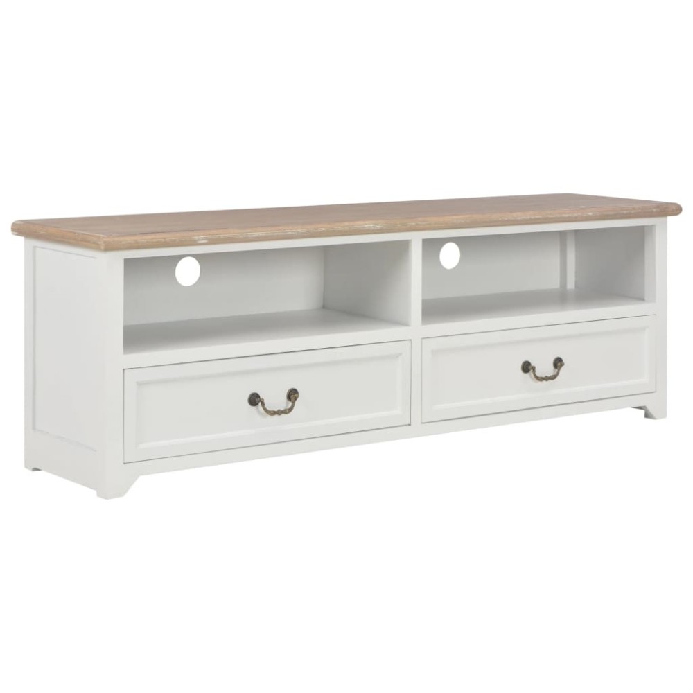 TV-Schrank Weiß 120x30x40 cm Holz