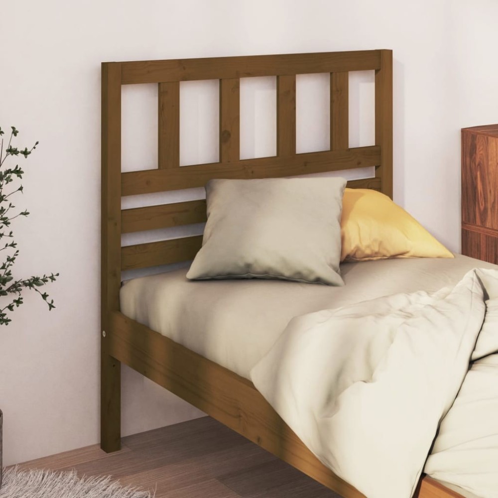 Bed Headboard 96x4x100 cm Solid Wood Pine