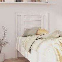 Bed Headboard White 166x4x100 cm Solid Pine Wood