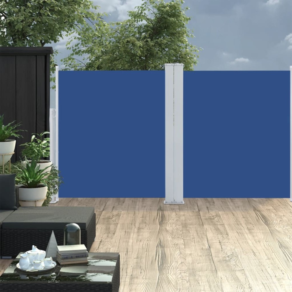Ausziehbare Seitenmarkise Cremeweiß 120 x 600 cm