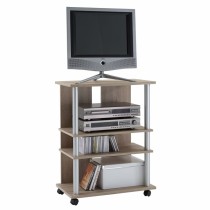 FMD TV/Hi-Fi Rack with 3 Compartments 65x40x79.2cm Oak Tree