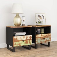 Bedside Cabinet Solid Wood...