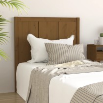 Bed Headboard White 145.5x4x100 cm Solid Pine Wood