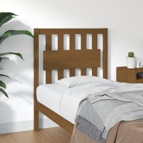 Bed Headboard White 155.5x4x100 cm Solid Wood Pine