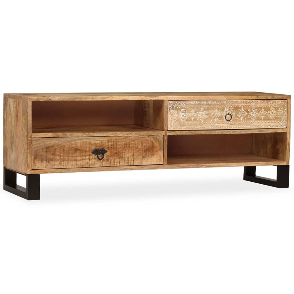 TV Cabinet Solid Mango Wood 120x30x40 cm