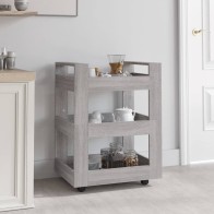 Kitchen Trolley Black...