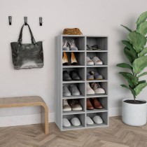 Shoe Rack High Gloss Grey...