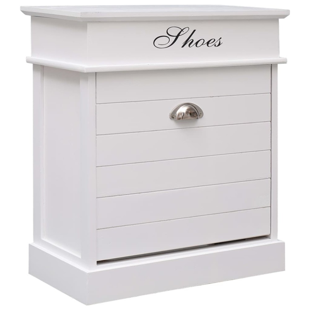 Shoe Cabinet Grey 50x28x58 cm Paulownia Wood