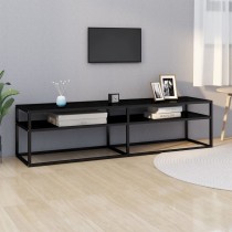 TV Cabinet Black Marble...