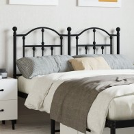 Metal Headboard White 150 cm