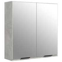 Bathroom Mirror Cabinet High Gloss White 64x20x67 cm