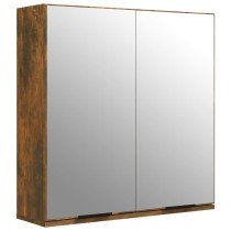 Bathroom Mirror Cabinet High Gloss White 64x20x67 cm