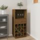 Wine Cabinet White 45x34x100 cm Solid Wood Pine