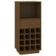 Wine Cabinet White 45x34x100 cm Solid Wood Pine