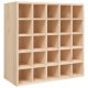 Wine Cabinet 62x25x62 cm Solid Wood Pine