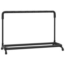 Folding Guitar Stand with 5 Sections Black 74x41x66 cm Steel