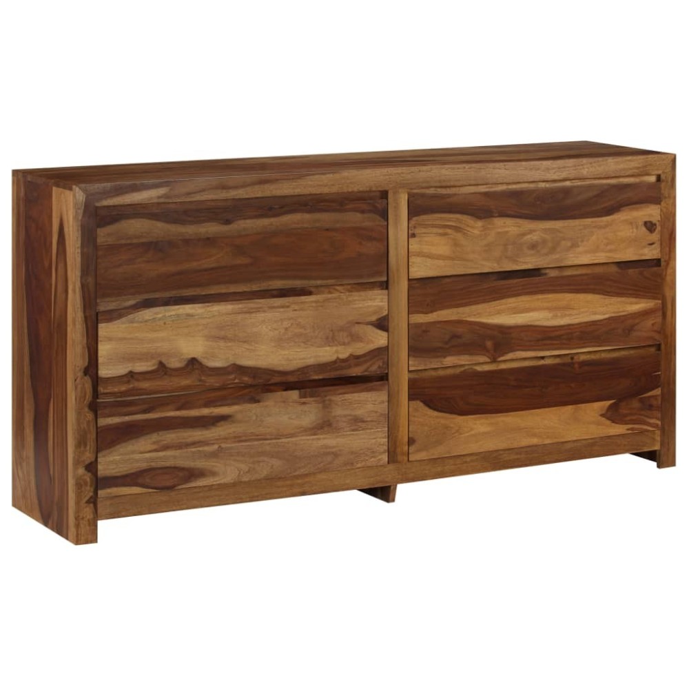 Drawer Cabinet Solid Sheesham Wood 160x40x80 cm