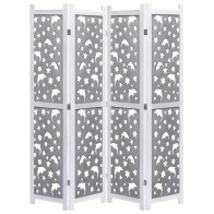 3-Panel Room Divider Grey...