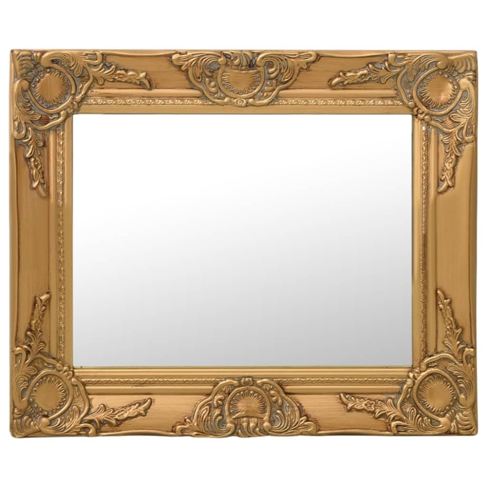 Wandspiegel im Barock-Stil 40x40 cm Golden