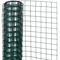 Nature Wire Mesh Square 1x2.5m 25mm Plastic Coated Steel Green