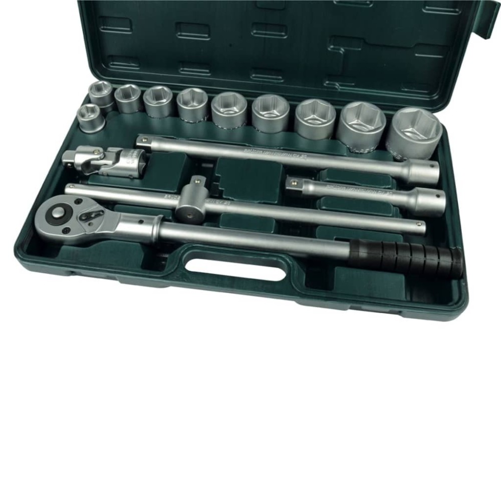 Br der Mannesmann 15 Piece Socket and Ratchet Spanner Set 3/4" 2065