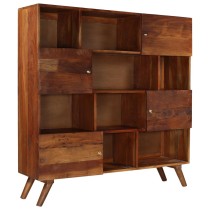 Highboard Solid Reclaimed Wood 150x40x152 cm
