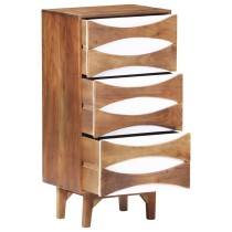 Chest of Drawers 43.5x35x90 cm Solid Acacia Wood