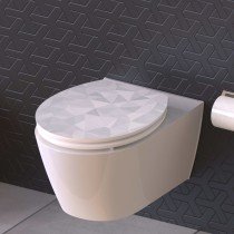 SCH TTE High Gloss Toilet Seat with Soft-Close DIAMOND MDF