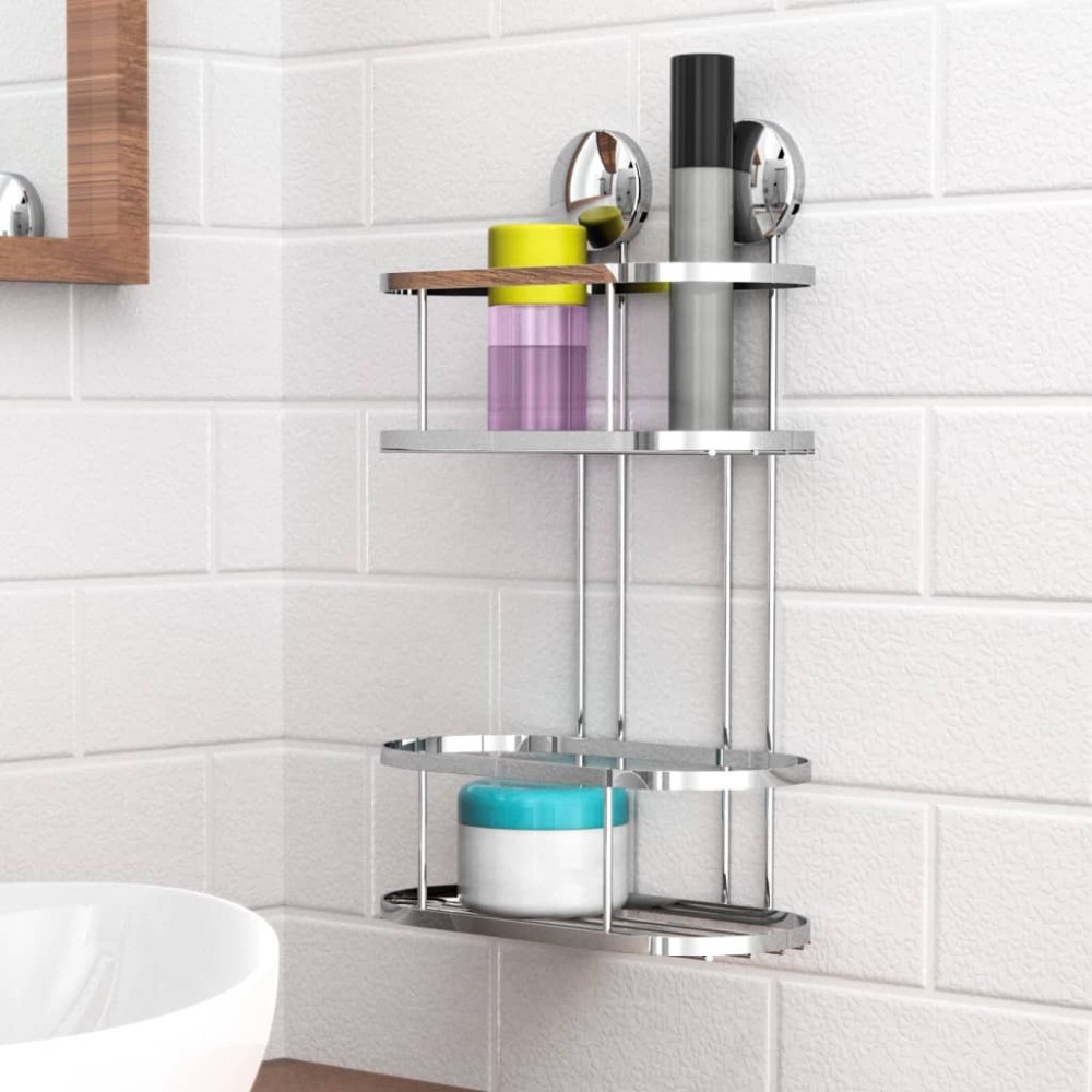 EISL Shower Corner Rack Chrome 22x11x34 cm