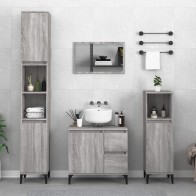 Bathroom Cabinet Brown Oak...