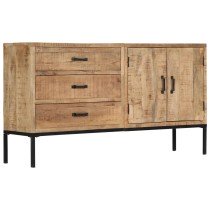 Sideboard 140x35x75 cm Massivholz Mango