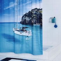 RIDDER Shower Curtain Sailboat 180x200 cm